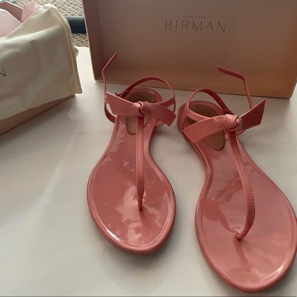 Authentic Alexandre Birman Pink Jelly Sandals 39 - Picture 2 of 5